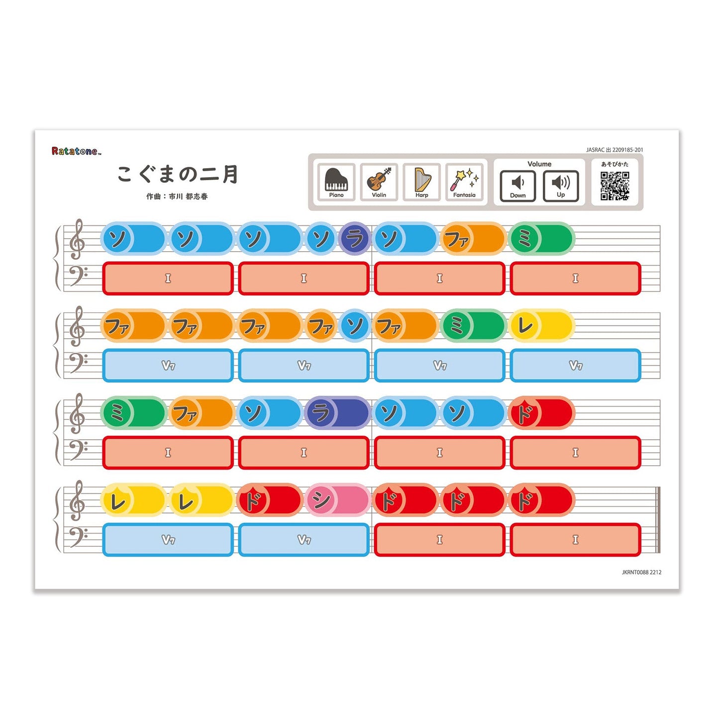 Ratatone 楽譜 こぐまの二月