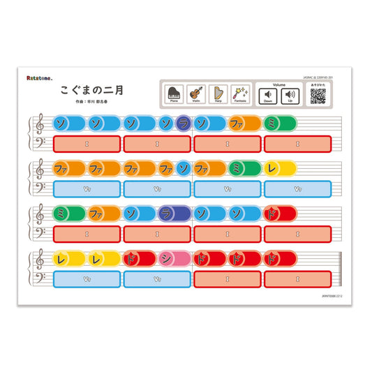 Ratatone  楽譜 こぐまの二月