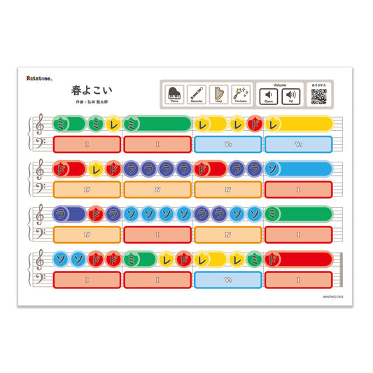 Ratatone  楽譜 春よこい