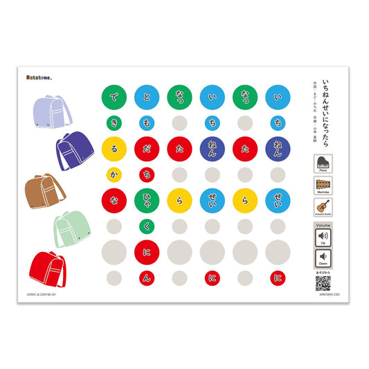 Ratatone 楽譜 いちねんせいになったら