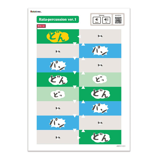 Ratatone 楽譜 ラタパーカッションver1