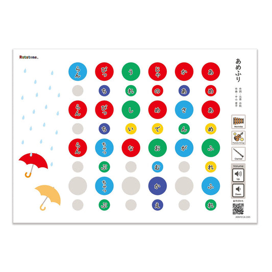 Ratatone 楽譜 あめふり