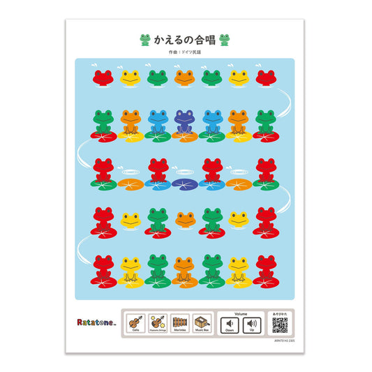 Ratatone 楽譜 季節のうた:かえるの合唱