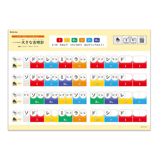 Ratatone 楽譜 ダイアトニック:大きな古時計