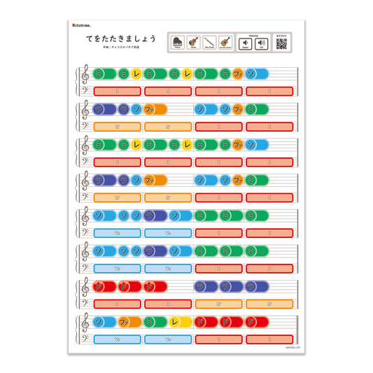 てをたたきましょう(A3)
